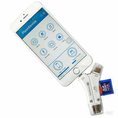 USB Flash Drive TF SD Card Reader for IOS iPhone Macbook iPad Type-C OTG Android - Fresh Stock Dated February 2026
