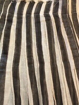 Vintage striped Cotton walking Skirt 1910’s Edwardian antique Steampunk M/L zig - Fresh Stock Dated December 2025