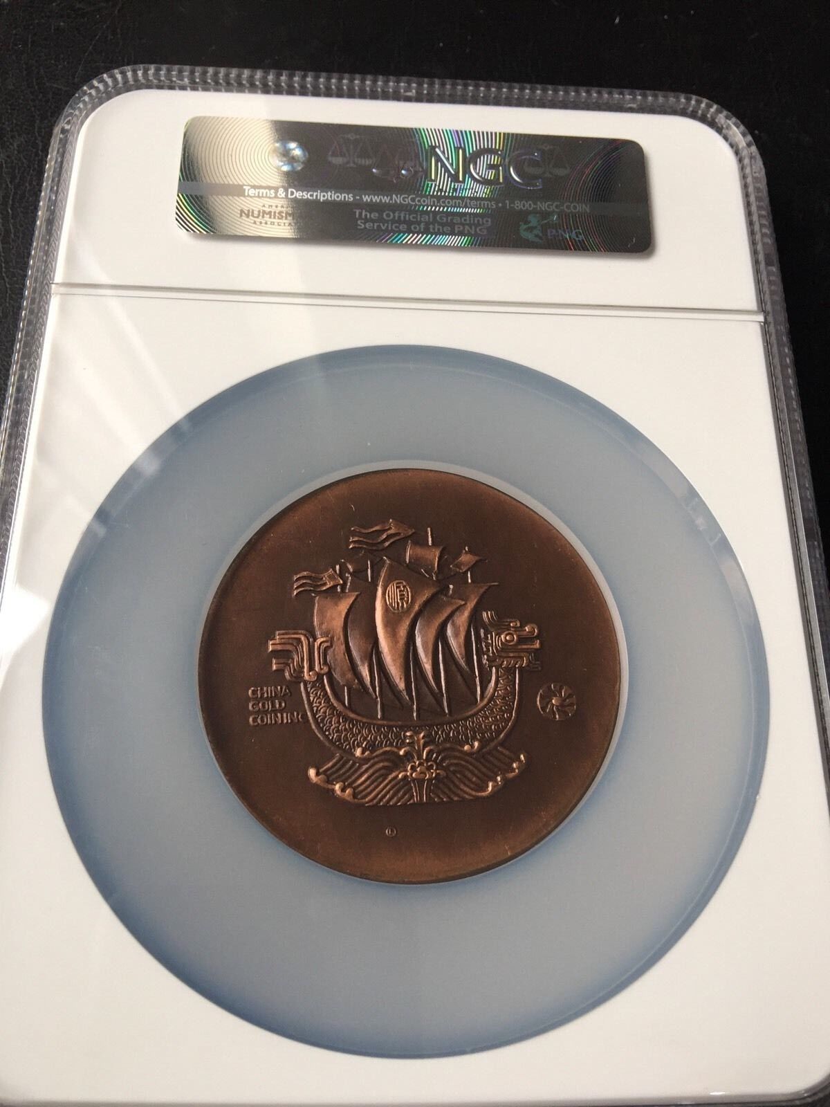 1993 Official Mint God Of Wealth Copper Medal NGC MS66  Rare - Fresh Stock Dated February 2026