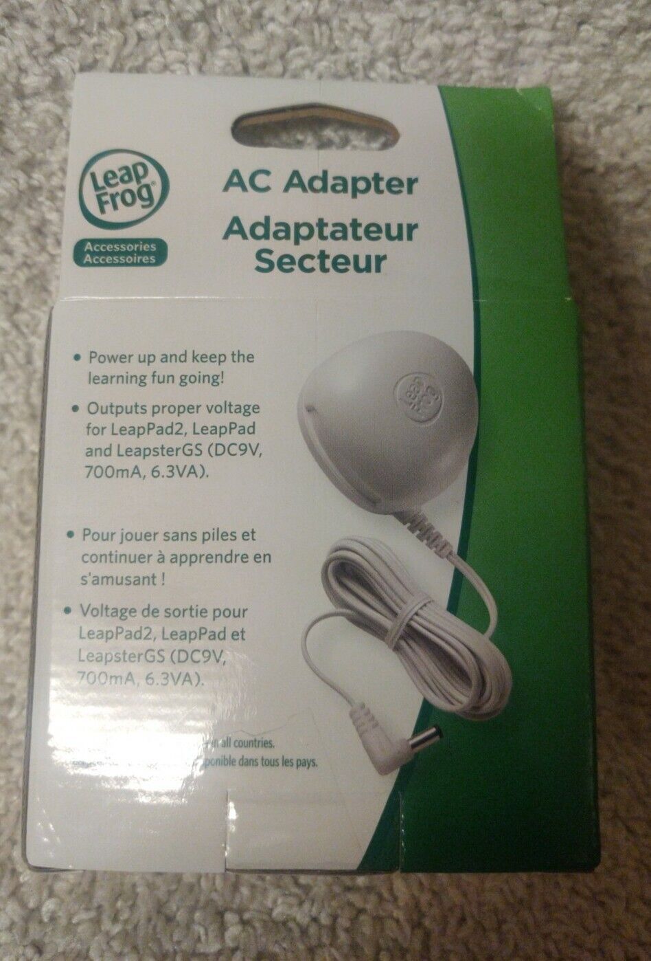 Leapfrog AC Adapter 9V Power Supply Charger. Model 690-11213. NEW Sealed - Fresh Stock Dated February 2026