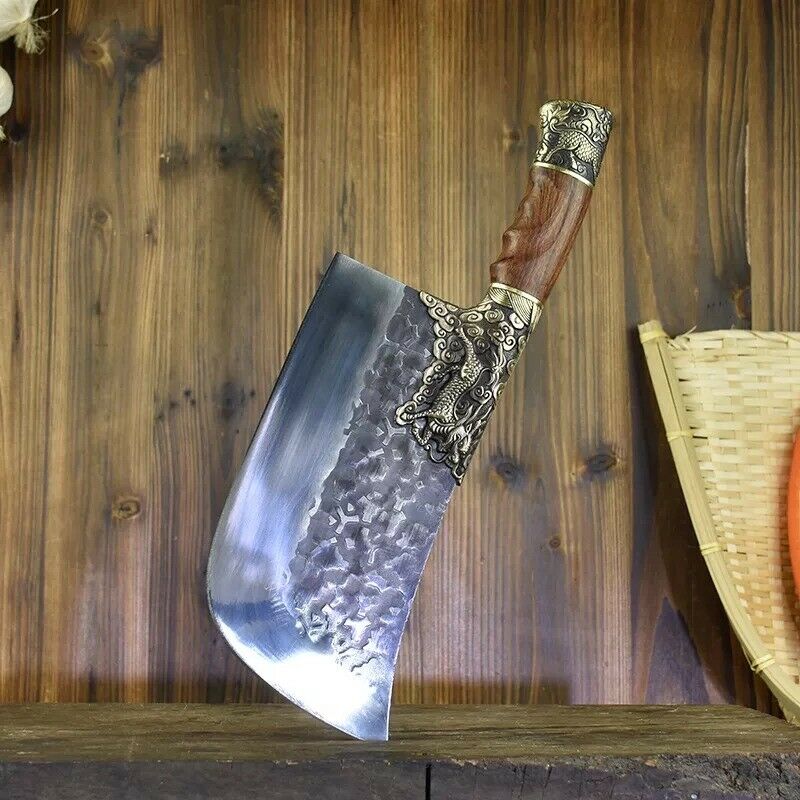 Butcher Knife Handmade Forged Kitchen Chef Knife Pro Razor Sharp Serbian Clad - Fresh Stock Dated December 2025