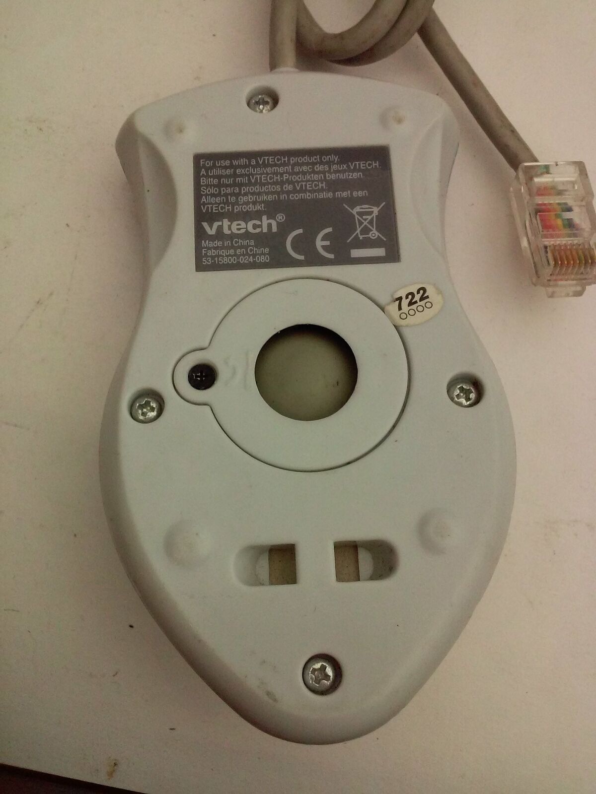 Vtech Mouse Replacement with RJ45 CAT-5 Ethernet type plug 53-15800-024-080 - Fresh Stock Dated February 2026