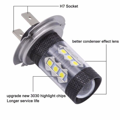 2x LED Headlight Bulbs For Kawasaki Ninja ZX6R ZX636C 2003-2006 ZX636E 2013-2014 - Fresh Stock Dated February 2026