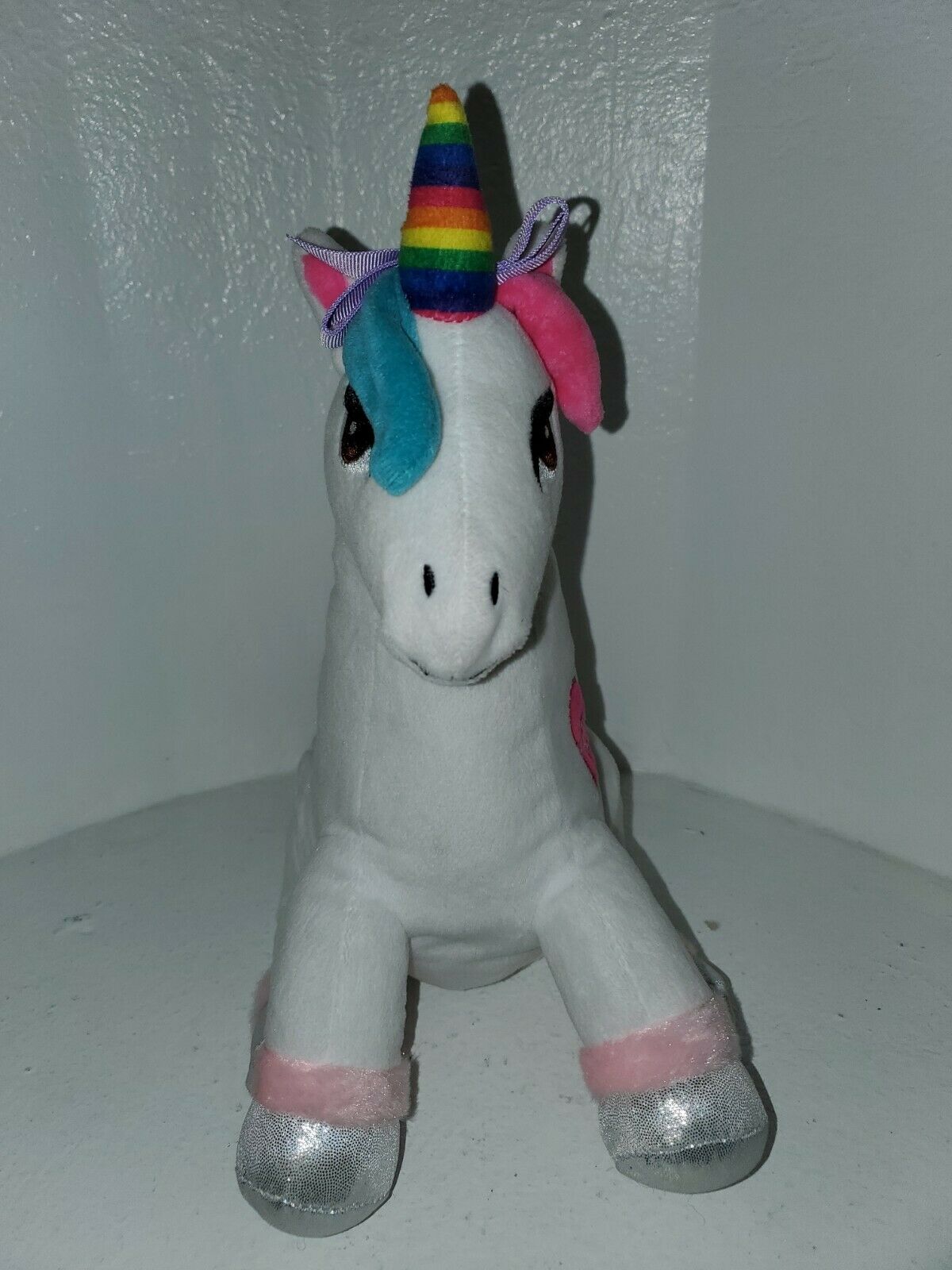 Nickelodeon JoJo Siwa Plush White Rainbow Unicorn 12