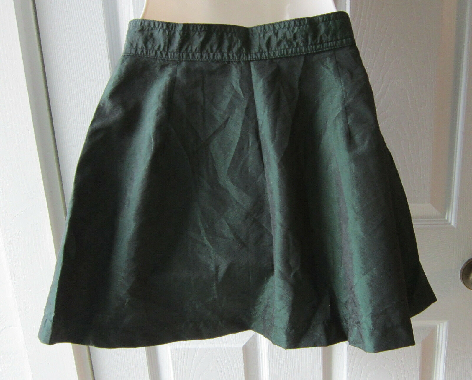 Vintage Unbranded Forest Green Wrap Mini Skirt   Size 10 - Fresh Stock Dated February 2026