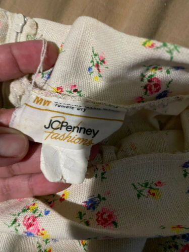 Vintage 70s Maxi Cottagecore Skirt Boho Prairie Apron ILGWU Label - Fresh Stock Dated December 2025