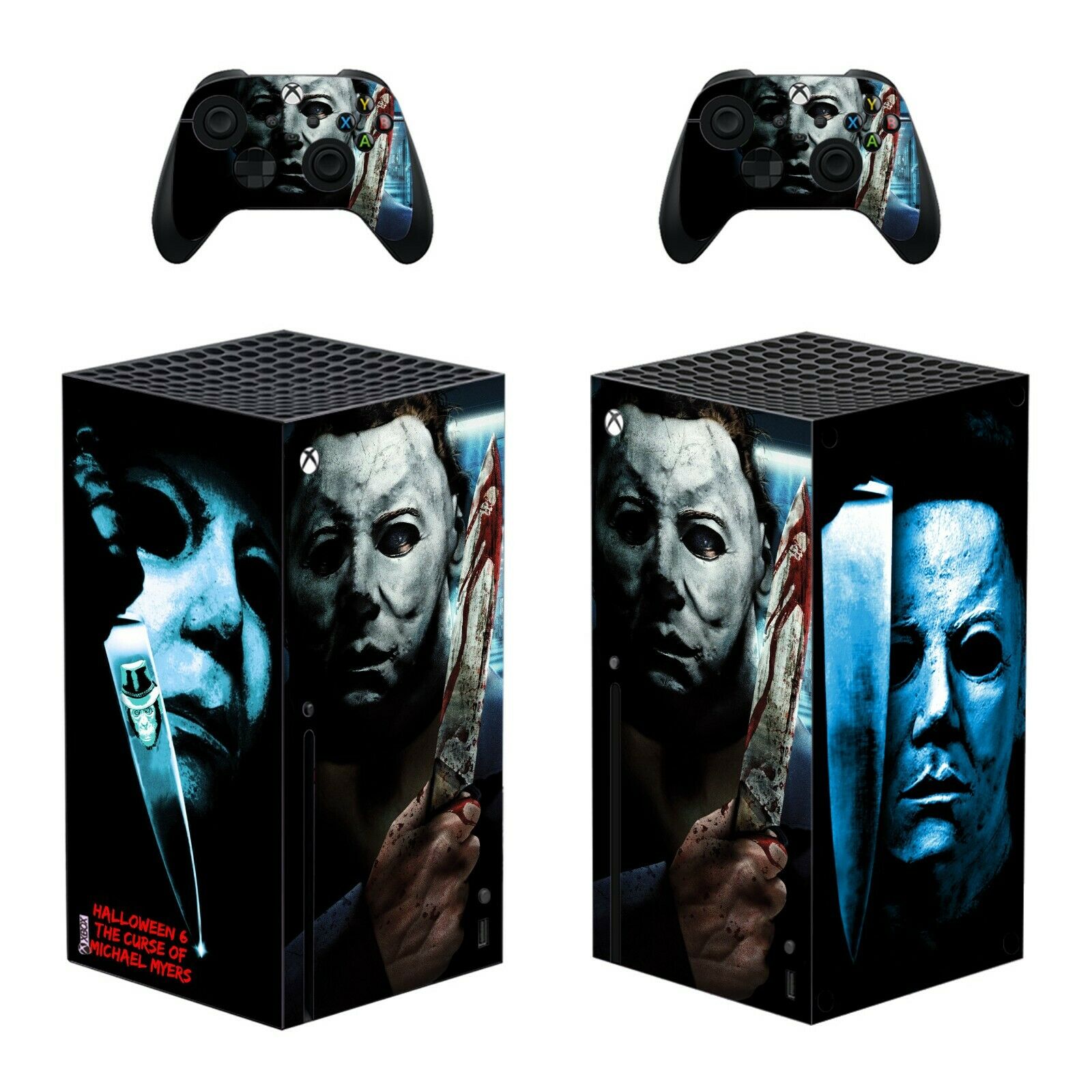 Xbox Series S X Slim Console Controller Skin Decal Michael Myers Halloween Horro - Fresh Stock Dated December 2025