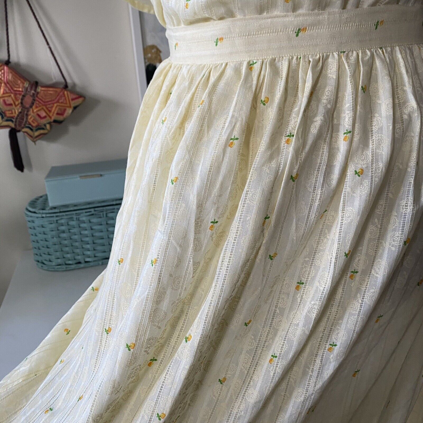 Vintage 70s Prairie 2-Piece Set Peasant Skirt & Ruffled Top - Fresh Stock Dated March 2026