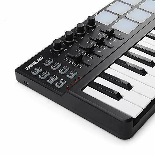 Worlde Panda MINI Portable 25 Keys USB Keyboard MIDI Controller with Colorful - Fresh Stock Dated February 2026