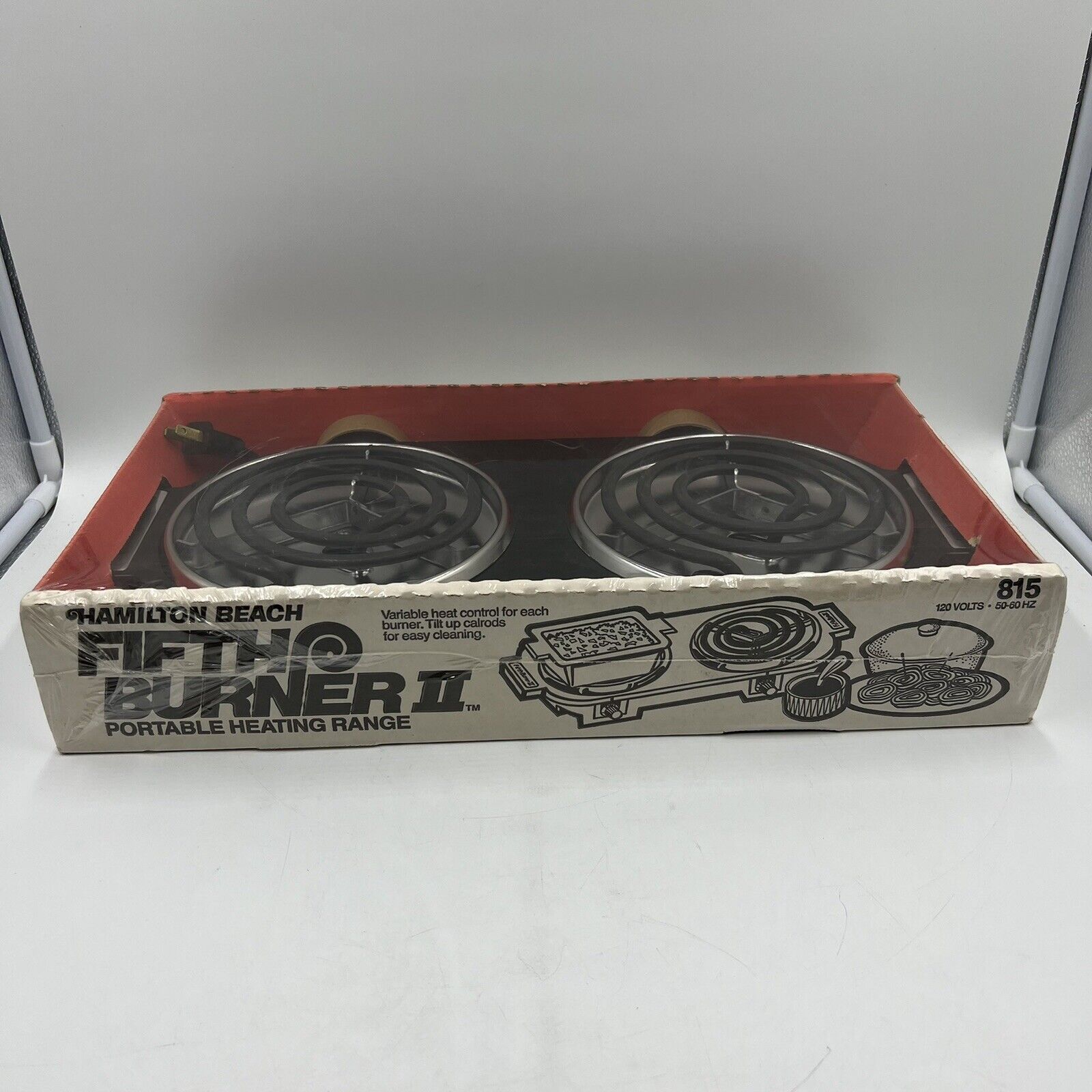 Hamilton Beach Fifth Burner II 2 Portable Heating Range Dual Hot Plate Sealed - Fresh Stock Dated February 2026