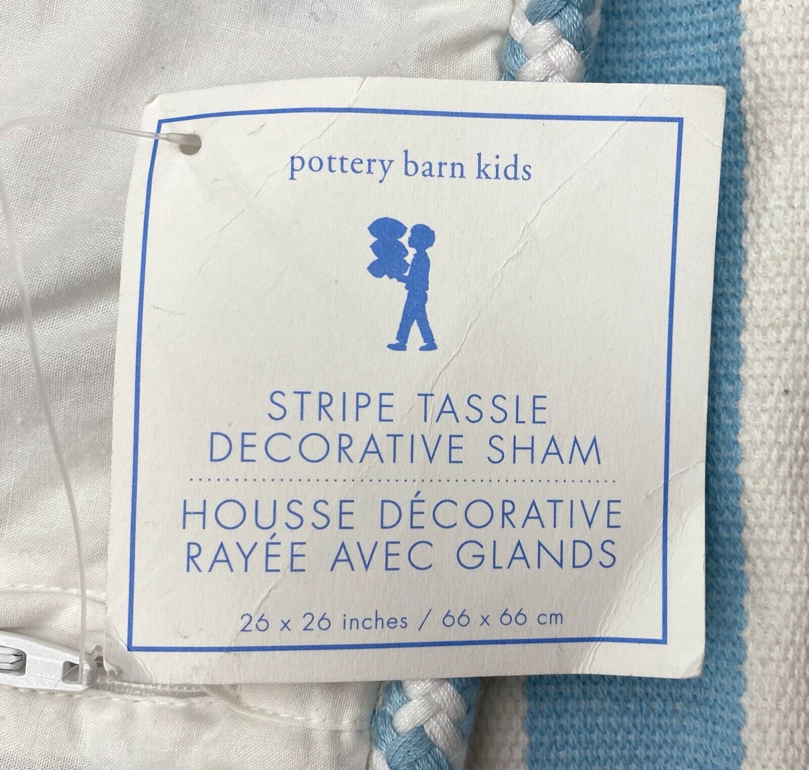 NEW Pottery Barn KIDS Large Stripe Tassel Decorative 26