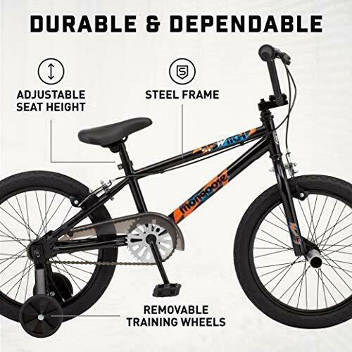 Mongoose Switch BMX Bike for Kids 18-Inch Wheels Includes Removable Training ... - Fresh Stock Dated February 2026