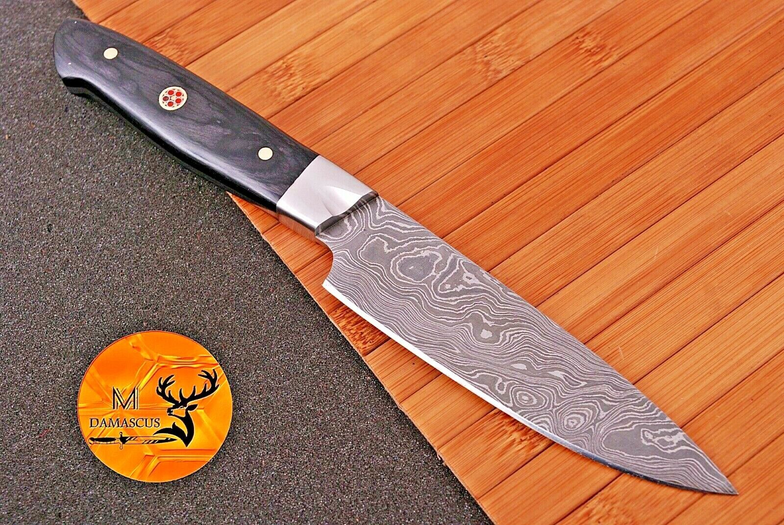 CUSTOM HANDMADE FORGED DAMASCUS STEEL STEAK CHEF KNIFE SET KITCHEN KNIVES - 1385 - Fresh Stock Dated February 2026
