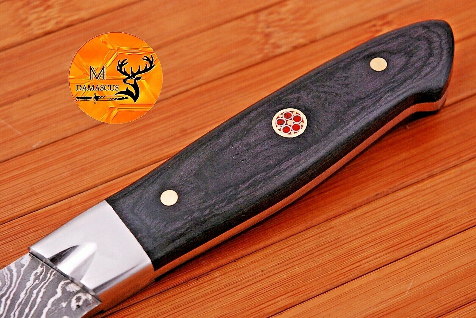 CUSTOM HANDMADE FORGED DAMASCUS STEEL STEAK CHEF KNIFE SET KITCHEN KNIVES - 1385 - Fresh Stock Dated February 2026