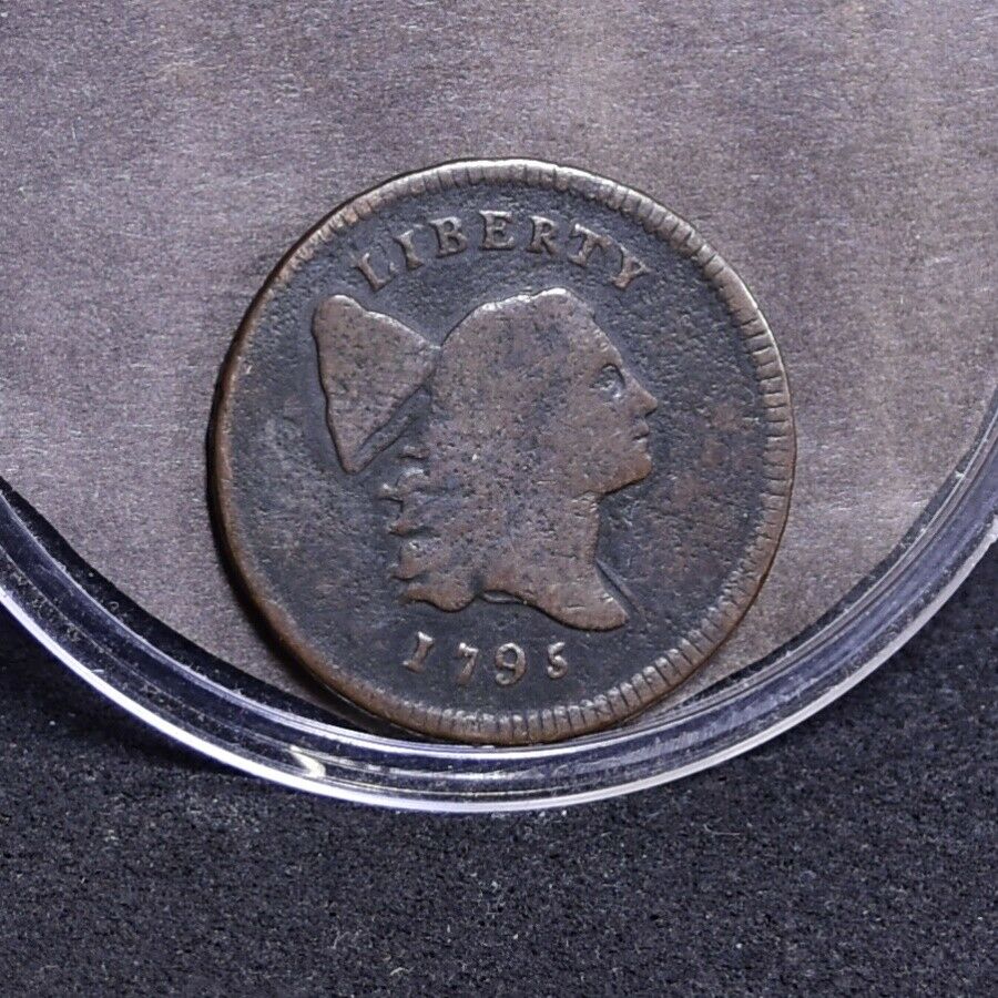 1795 Half Cent - Lettered Edge with Pole - VG (#35659) - Fresh Stock Dated December 2025