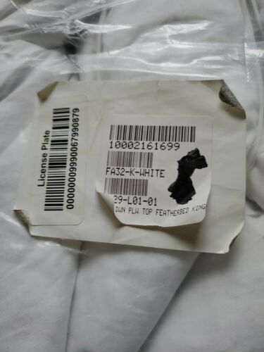 The Company Store Pillowtop Feather and Down Featherbed King - Fresh Stock Dated December 2025