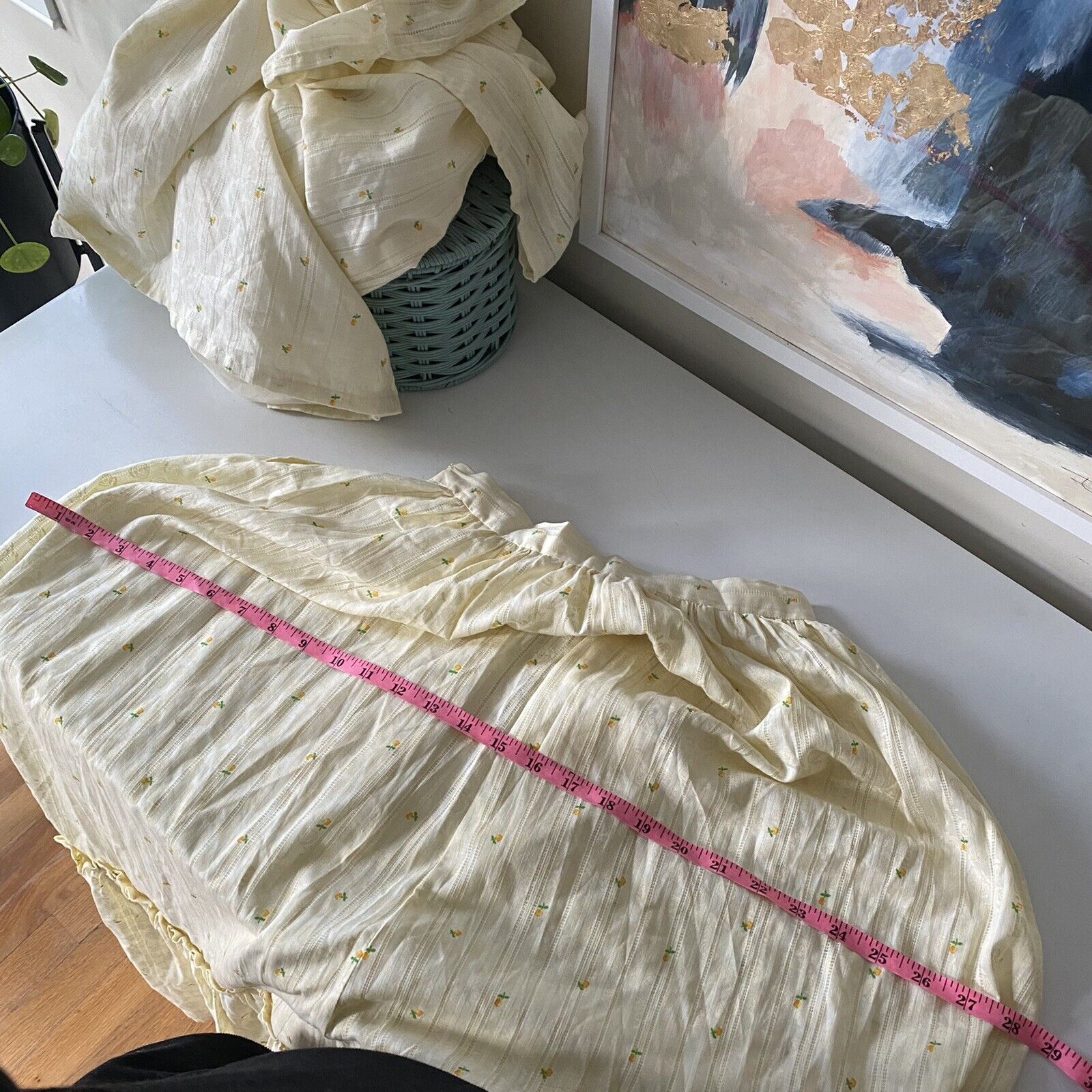 Vintage 70s Prairie 2-Piece Set Peasant Skirt & Ruffled Top - Fresh Stock Dated March 2026