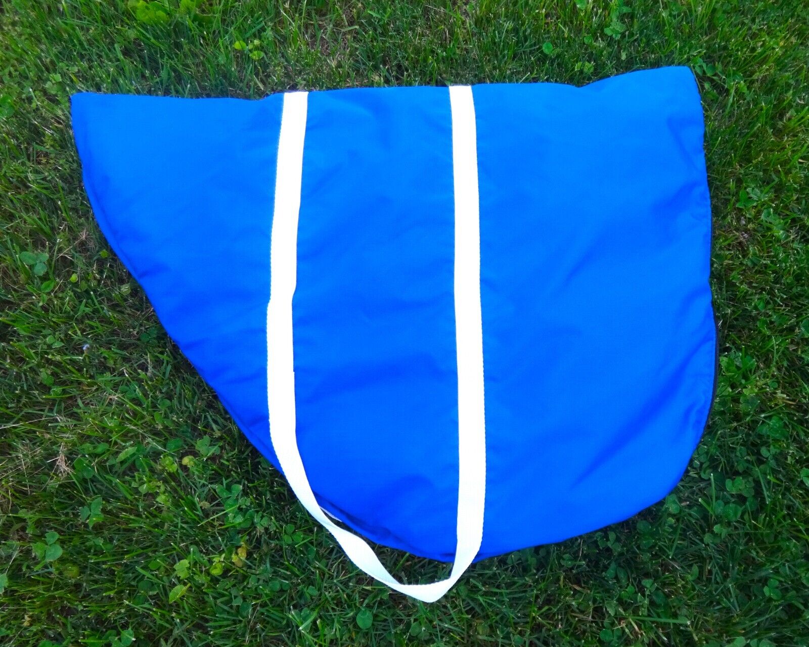 DOVER English Saddle Carrier / Cover - BLUE, White - Soft Fleece/Handles -GREAT - Fresh Stock Dated December 2025