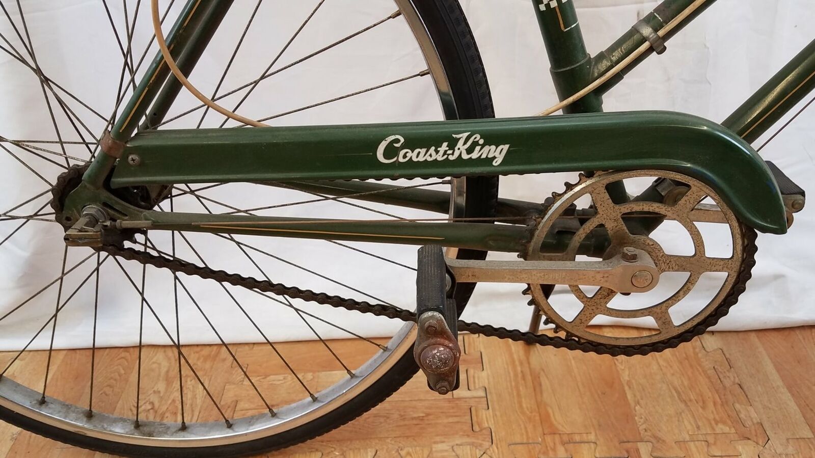 Coast King Deluxe Bicycle- Army Green - Fresh Stock Dated February 2026