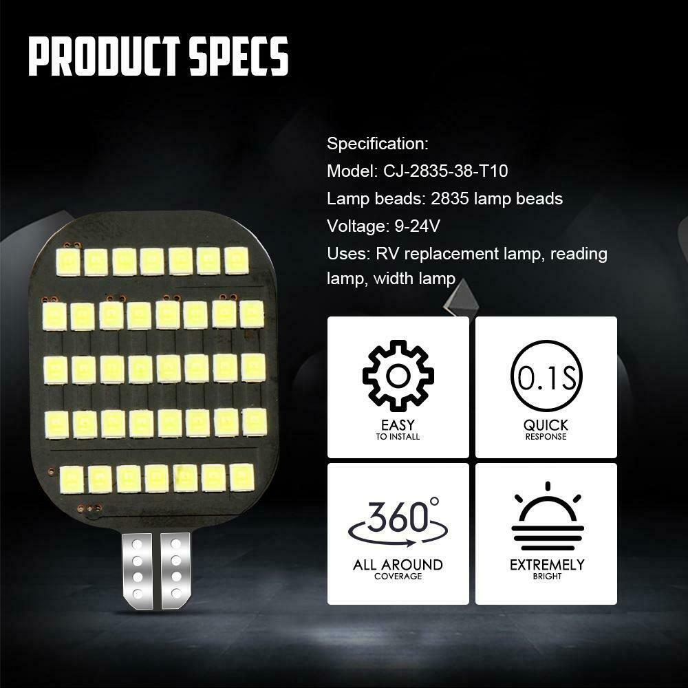 2x 168 2825 LED License Plate Bulbs for Harley Davidson FLHTCUTG Tri Glide Ultra - Fresh Stock Dated February 2026