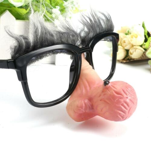 2pcs Fun Pig Nose Big Nose Gray Eyebrow Sunglasses Eye Glasses Party Costume - Fresh Stock Dated February 2026