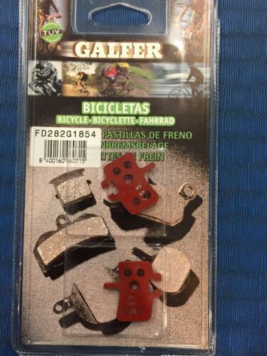 Hayes  HFX Mag Galfer hi Performance Disc brake pads, red semi metallic - Fresh Stock Dated February 2026