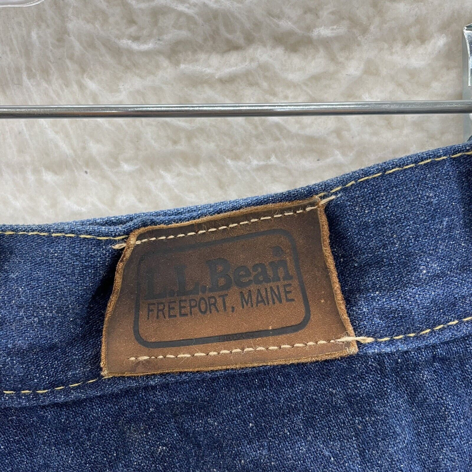 90s Vintage LL Bean Dark Wash Denim Midi Skirt Womens 00 0 23 24 XXS XS - Fresh Stock Dated March 2026