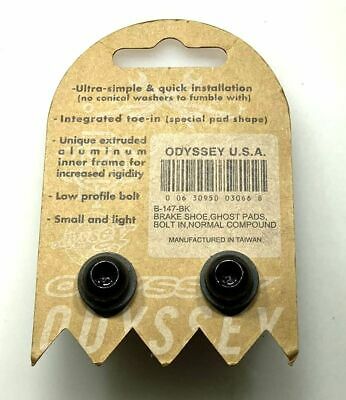 Ghost Pads Odyssey Low profile BMX Bike Caliper Brake Pads Black - Fresh Stock Dated December 2025