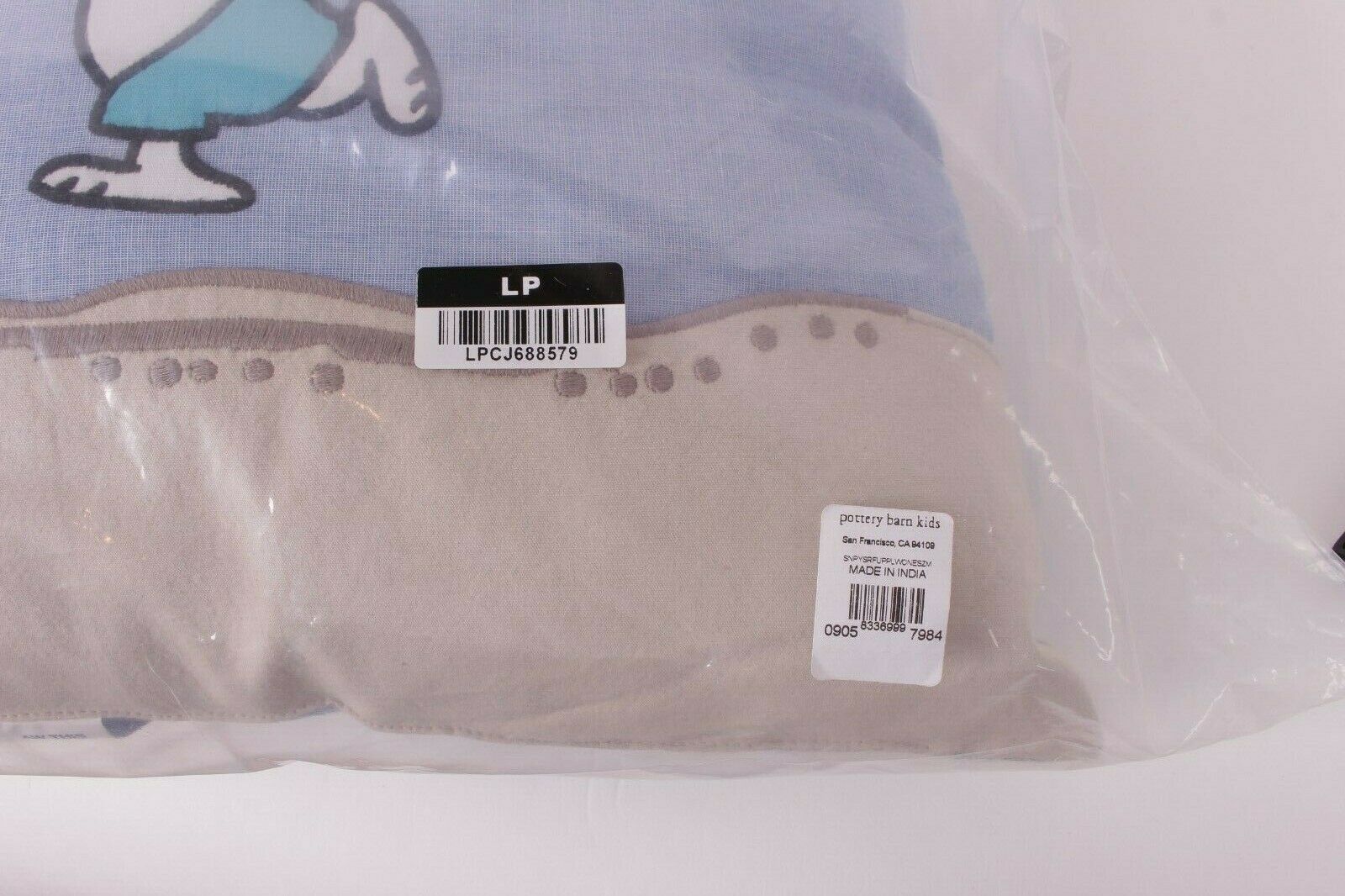 Pottery Barn Kids Peanuts Surfer Snoopy 16' x 16