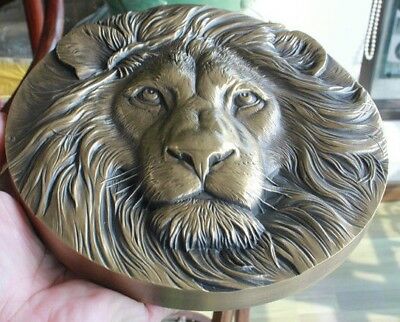 China 180mm Brass Medal - Lion - Fresh Stock Dated February 2026