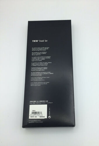 Zwilling J.A. Henckels 4 Piece Stainless Wood Handle Steak Knife Set Open Box - Fresh Stock Dated December 2025