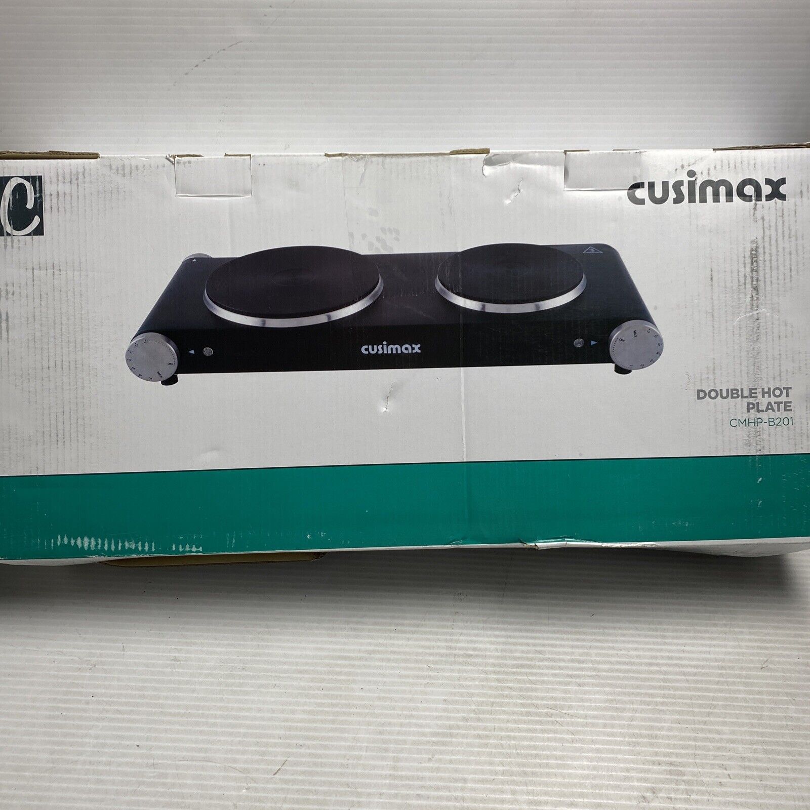 CUSIMAX 900W+900W Double Hot Plates Cast Iron hot plates Electric Cooktop Hot... - Fresh Stock Dated February 2026