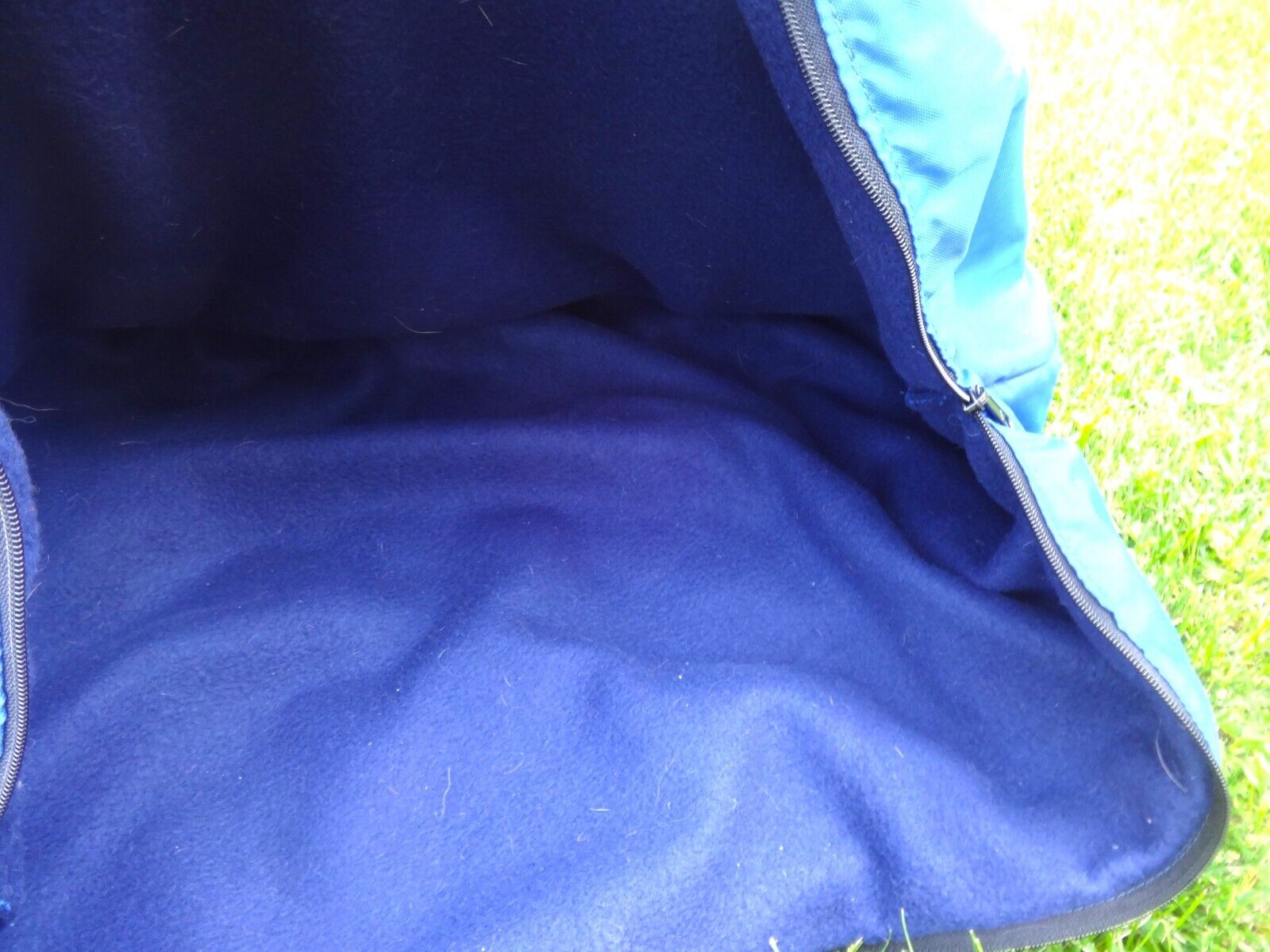 DOVER English Saddle Carrier / Cover - BLUE, White - Soft Fleece/Handles -GREAT - Fresh Stock Dated December 2025