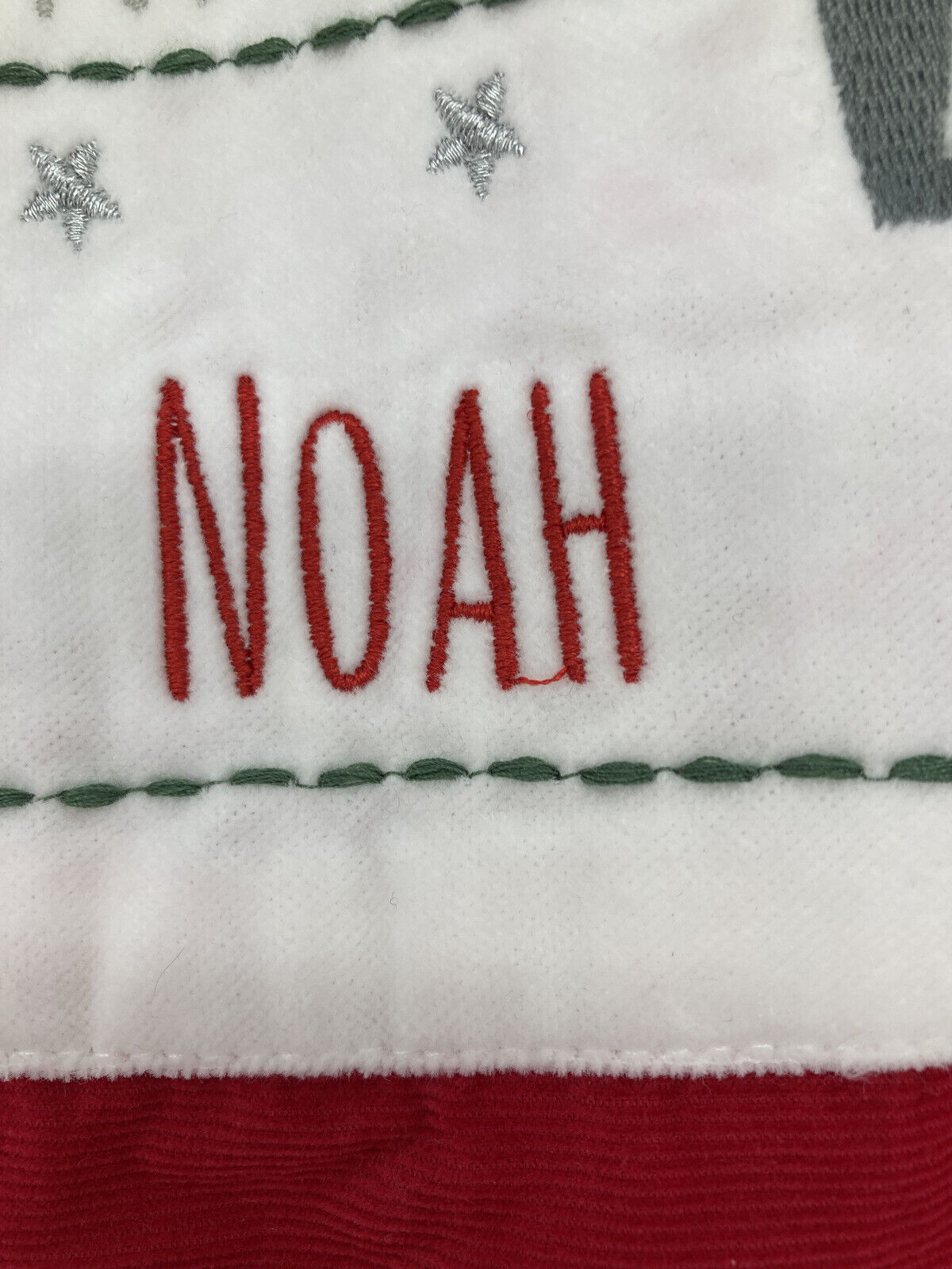 Pottery Barn Kids Letter to Santa Sham NOAH mono 2021 - Fresh Stock Dated February 2026
