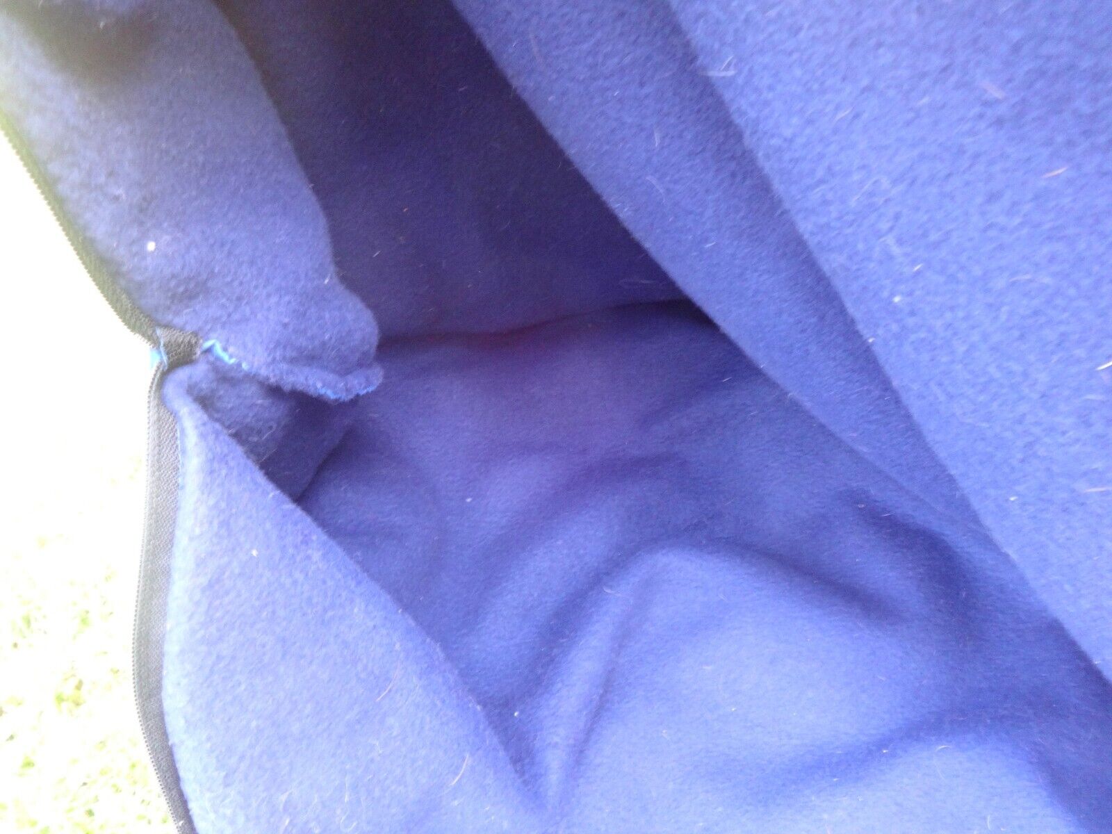 DOVER English Saddle Carrier / Cover - BLUE, White - Soft Fleece/Handles -GREAT - Fresh Stock Dated December 2025