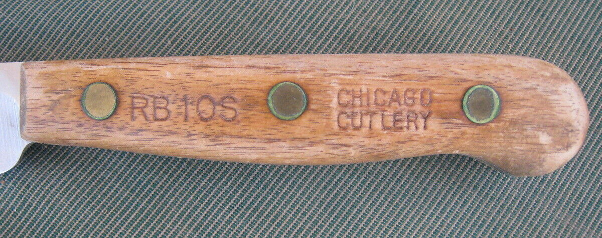 Vintage Chicago Cutlery Walnut Collection 10” Slicing  Knife RB10S - Fresh Stock Dated December 2025