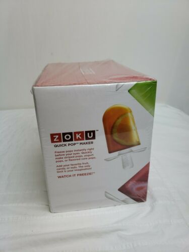 Zoku Quick Pop Maker with 6 sticks & 6 Drop Guards, Orange BRAND NEW FAST SHIP - Fresh Stock Dated February 2026