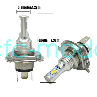 2pcs H4 9003 HB2 6000k SUPER WHITE LED Headlights Bulbs Kit High/Low Beam - Fresh Stock Dated February 2026