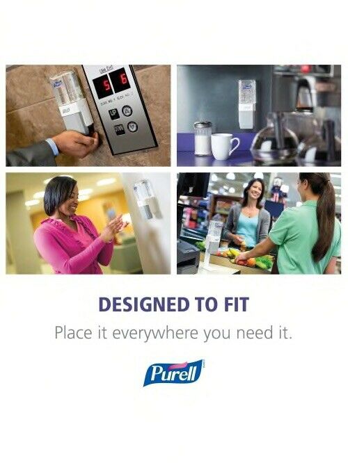 1Purell ES1 Dispenser Starter Kit (4424-D6) With 450ml Gel Refill Included - Fresh Stock Dated February 2026