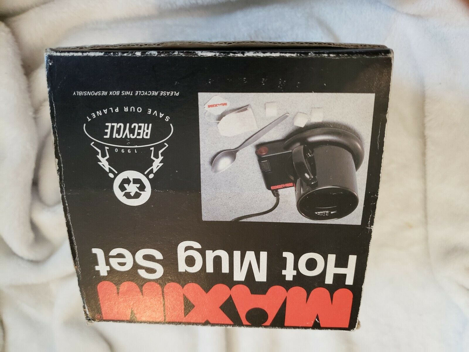 Maxim Coffee Hot Beverage Warmer Vintage No Mug Black with orig box MW-20 - Fresh Stock Dated December 2025