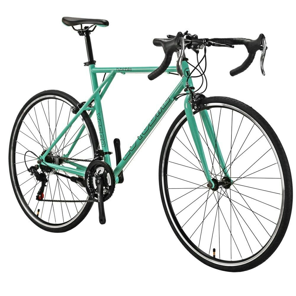 700C 56cm Frame  Road Bike Shimano 21 Speed Green Vintage Wheels Racing Bike - Fresh Stock Dated February 2026
