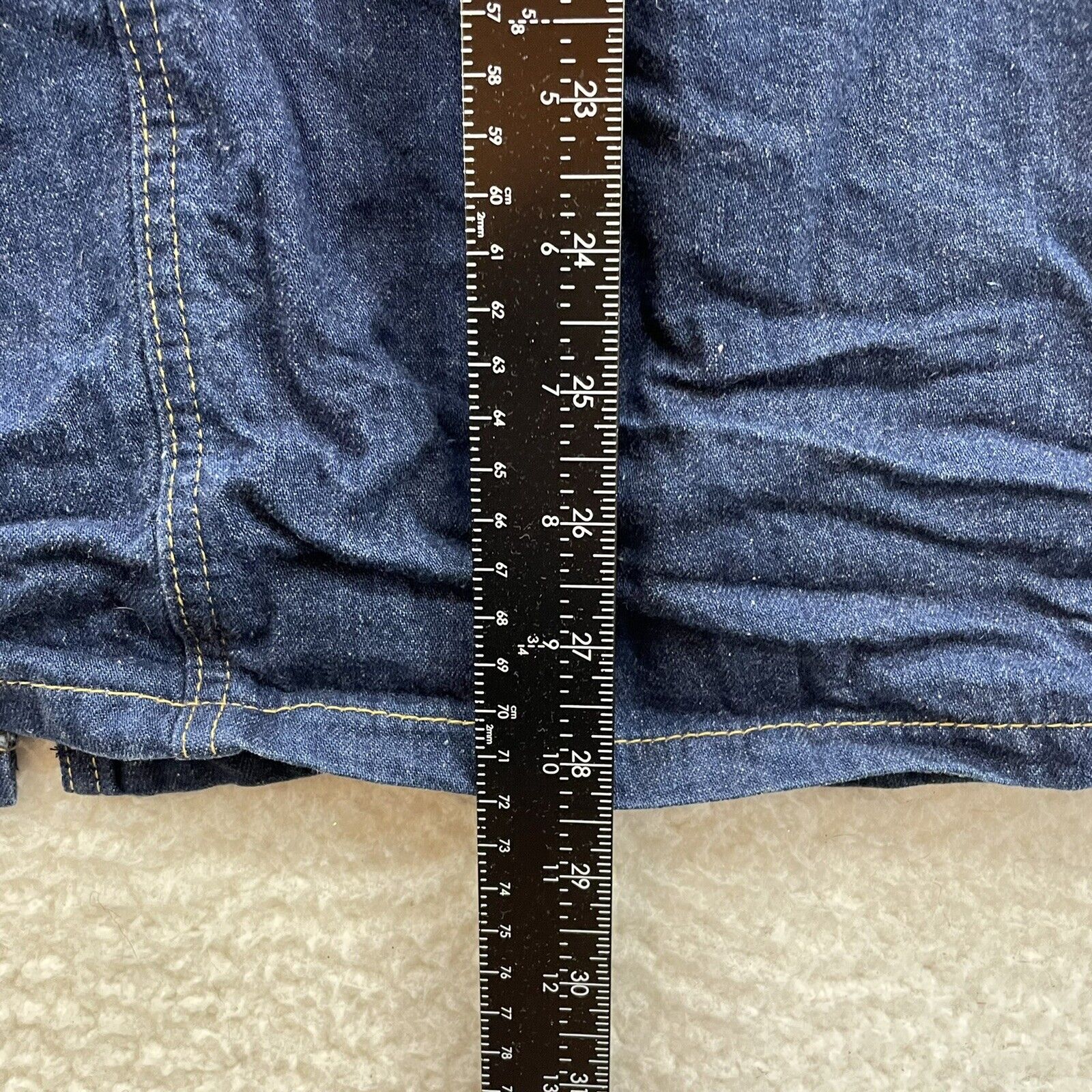 90s Vintage LL Bean Dark Wash Denim Midi Skirt Womens 00 0 23 24 XXS XS - Fresh Stock Dated March 2026