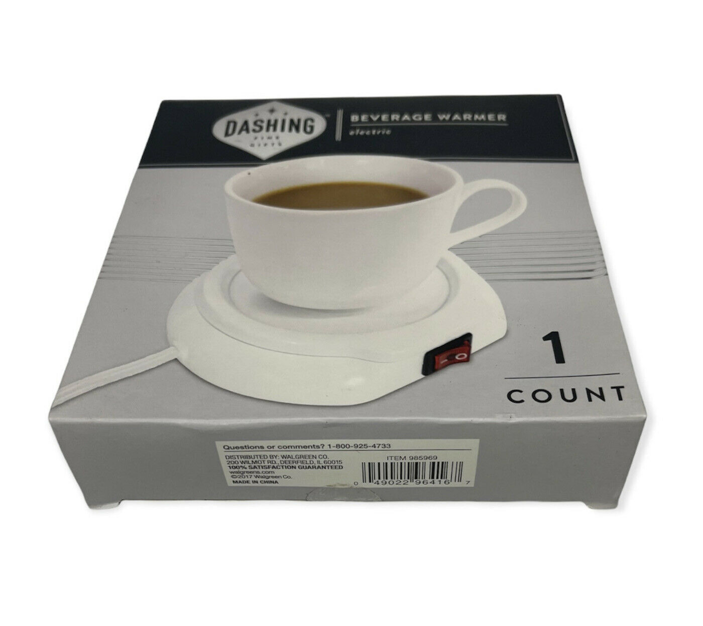 Dashing Fine Gifts Electric Beverage Mug Warmer For Office And Home - Fresh Stock Dated February 2026