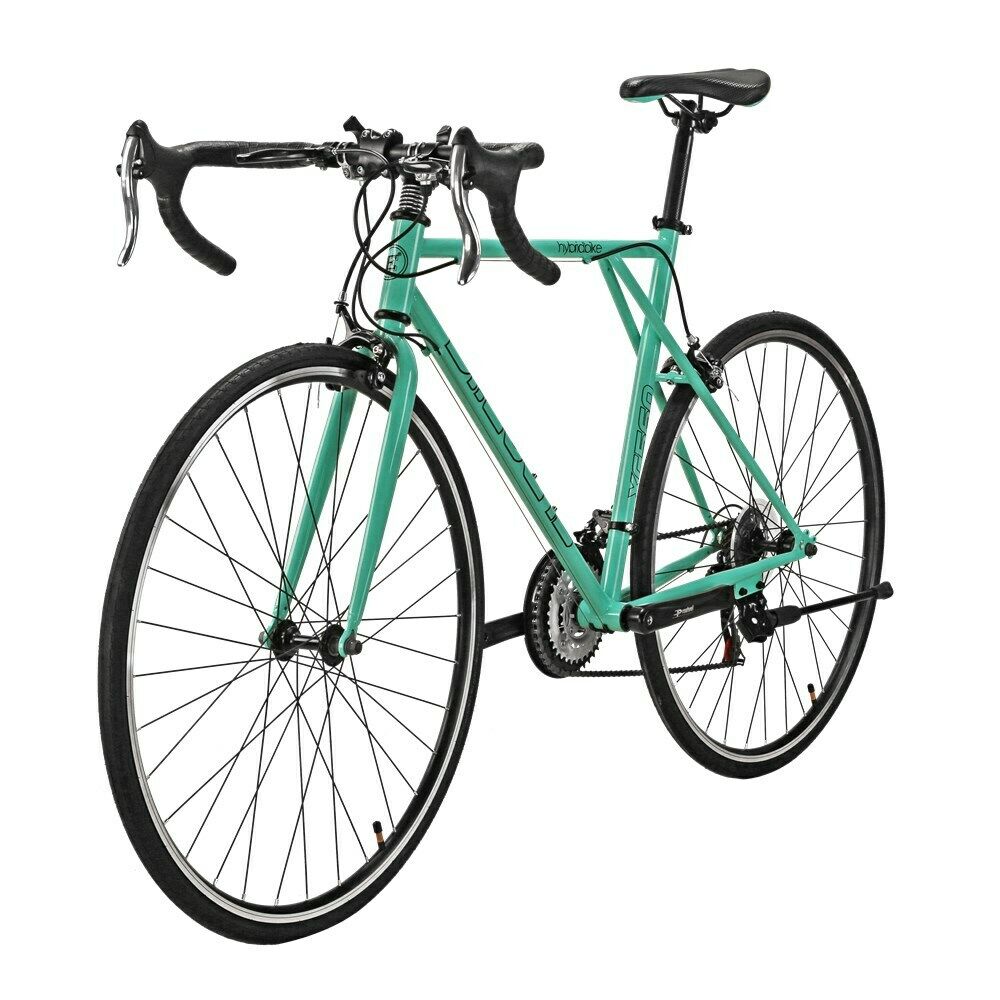 700C 56cm Frame  Road Bike Shimano 21 Speed Green Vintage Wheels Racing Bike - Fresh Stock Dated February 2026