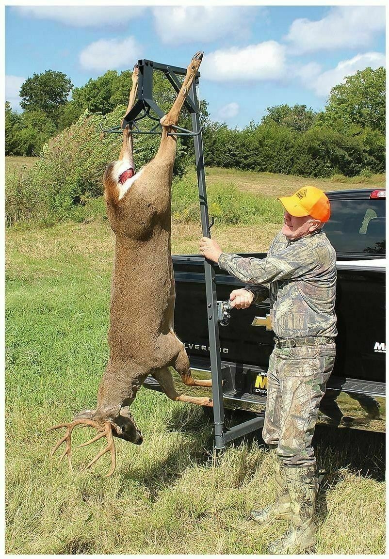 WINCH BIG GAME TRUCK HITCH Deer Hoist Skinning Hanger Gambrel Hunting System ATV - Fresh Stock Dated February 2026