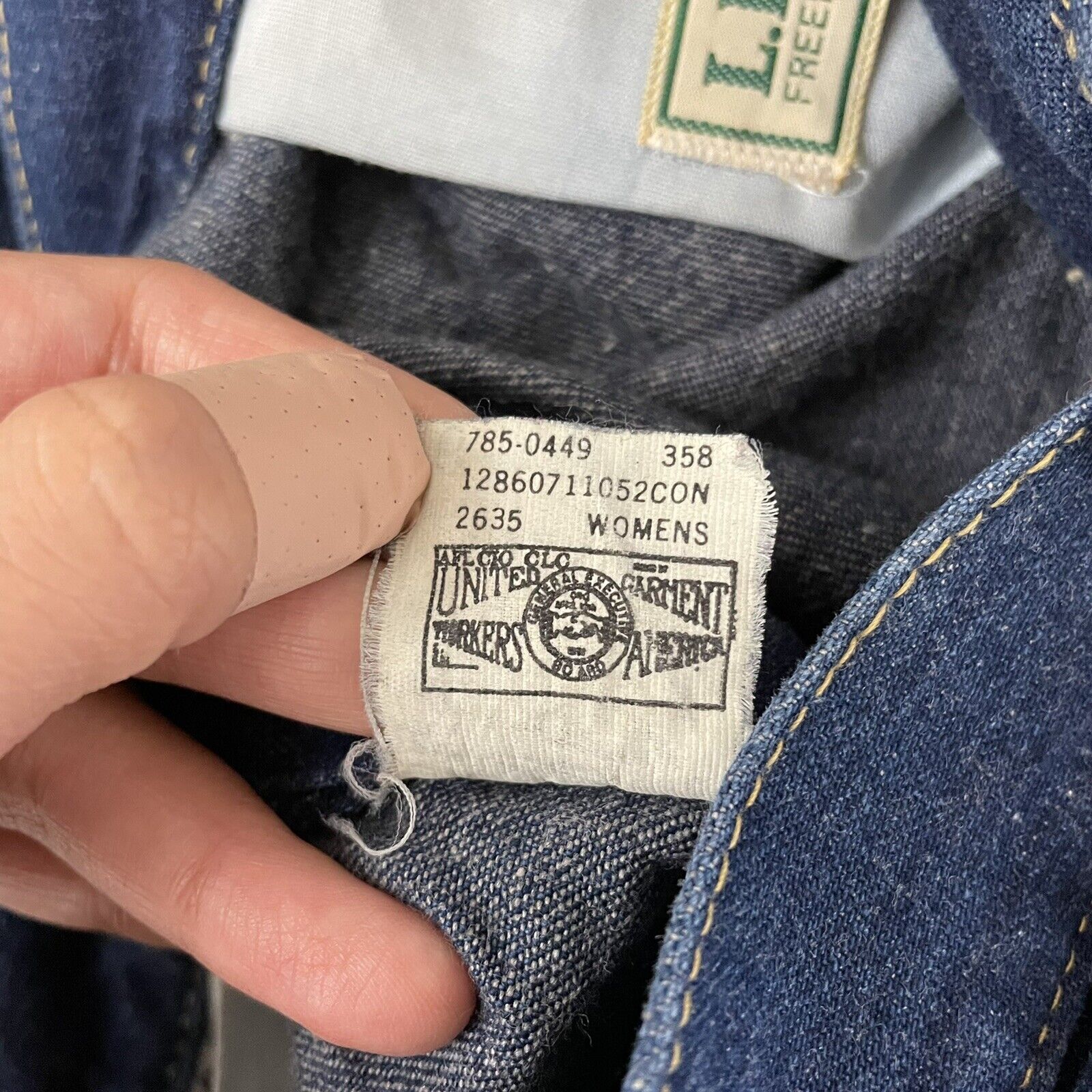 90s Vintage LL Bean Dark Wash Denim Midi Skirt Womens 00 0 23 24 XXS XS - Fresh Stock Dated March 2026