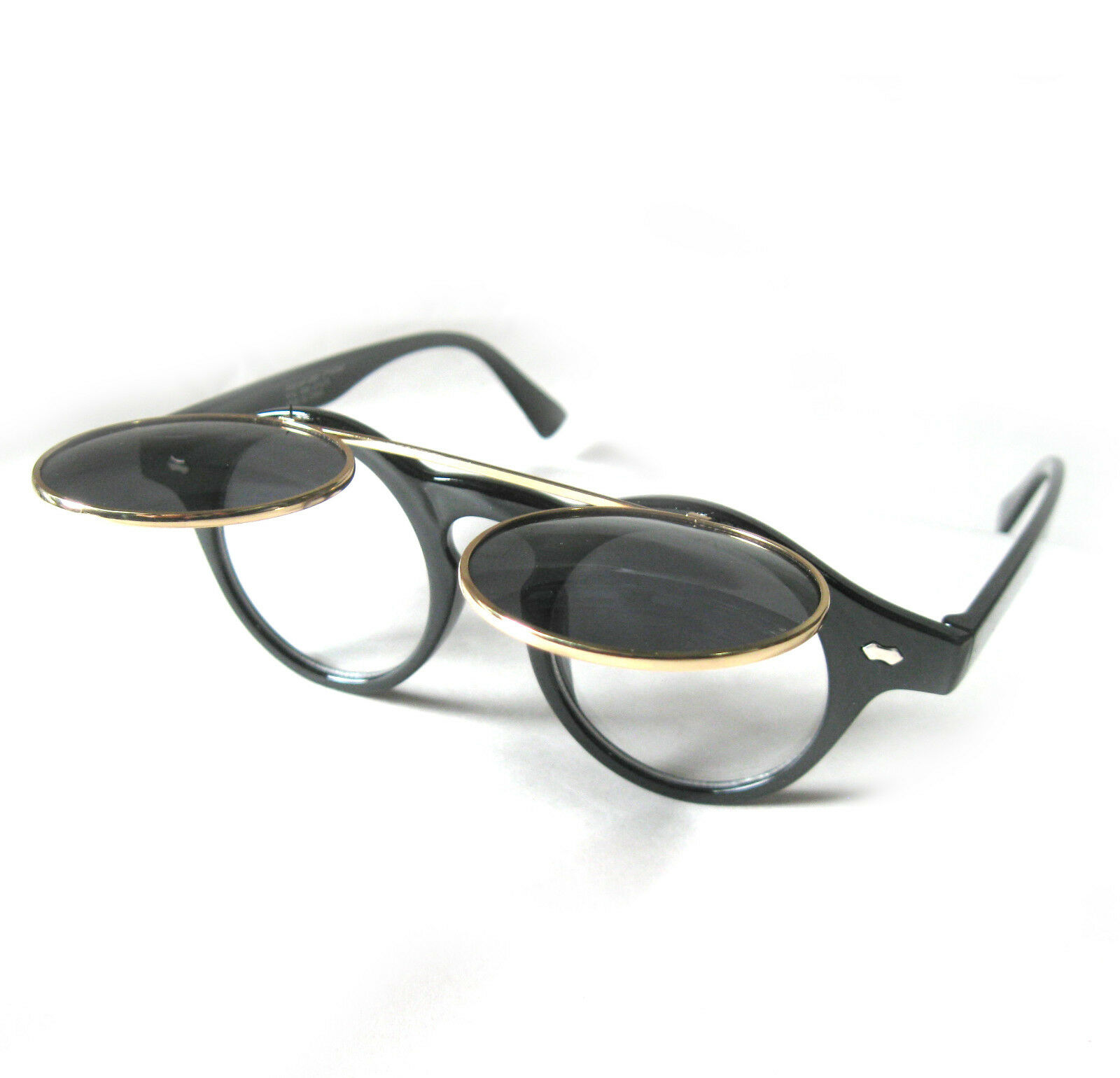 Steampunk Flip Up Sun Glasses Style Forum Adult Costume Glasses Accessory - Fresh Stock Dated February 2026