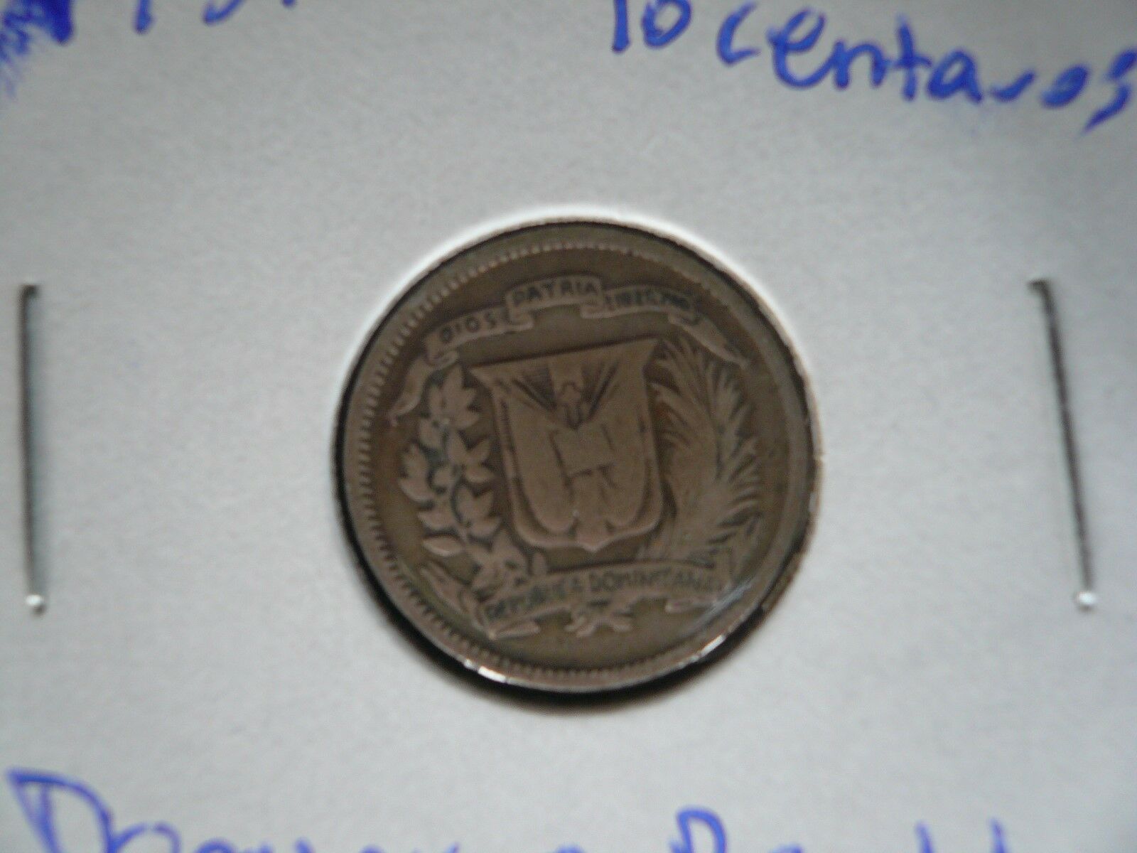 1937 Dominican Republic 10 Centavos 90% Silver Coins 1937 Lot of 2 - Fresh Stock Dated December 2025