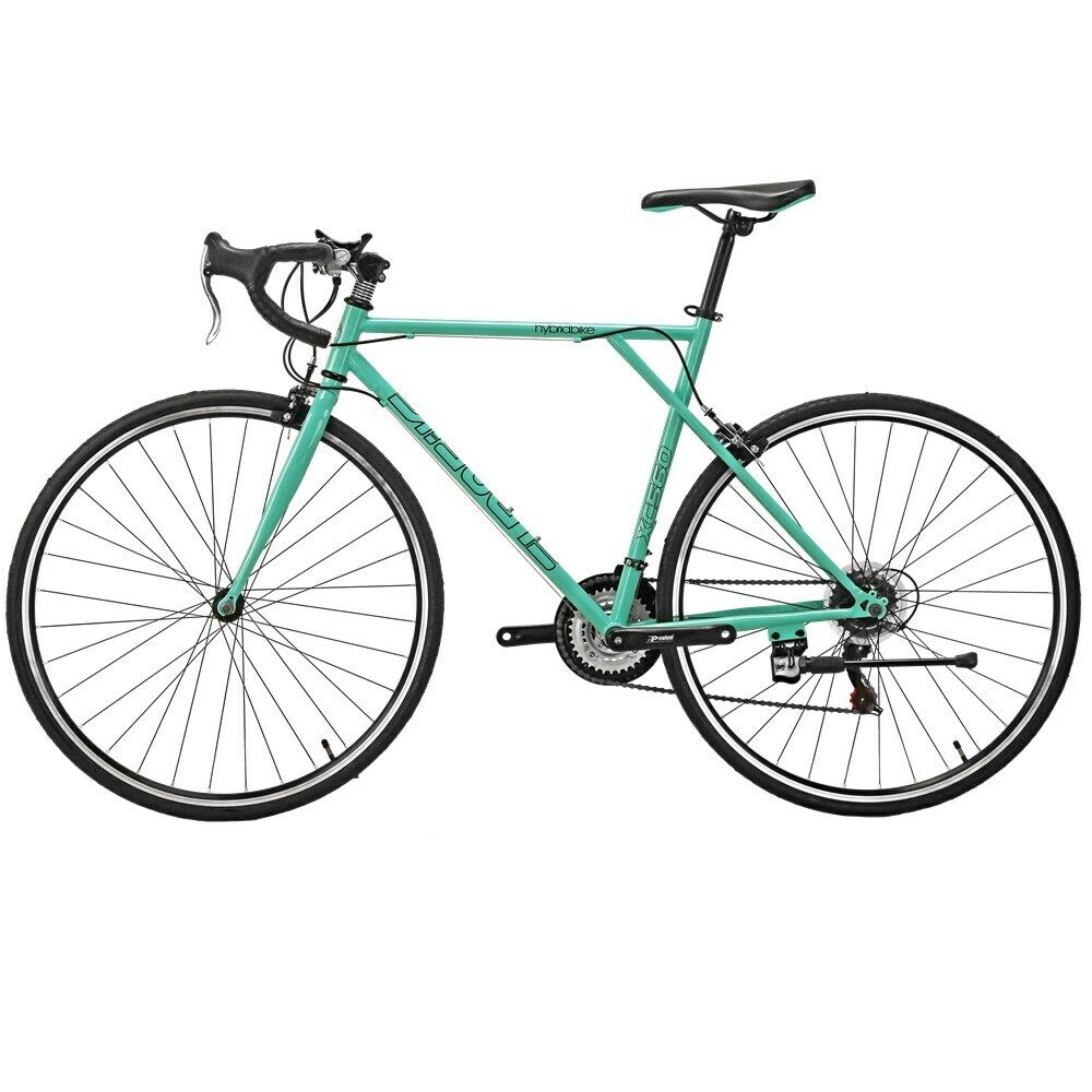 700C 56cm Frame  Road Bike Shimano 21 Speed Green Vintage Wheels Racing Bike - Fresh Stock Dated February 2026