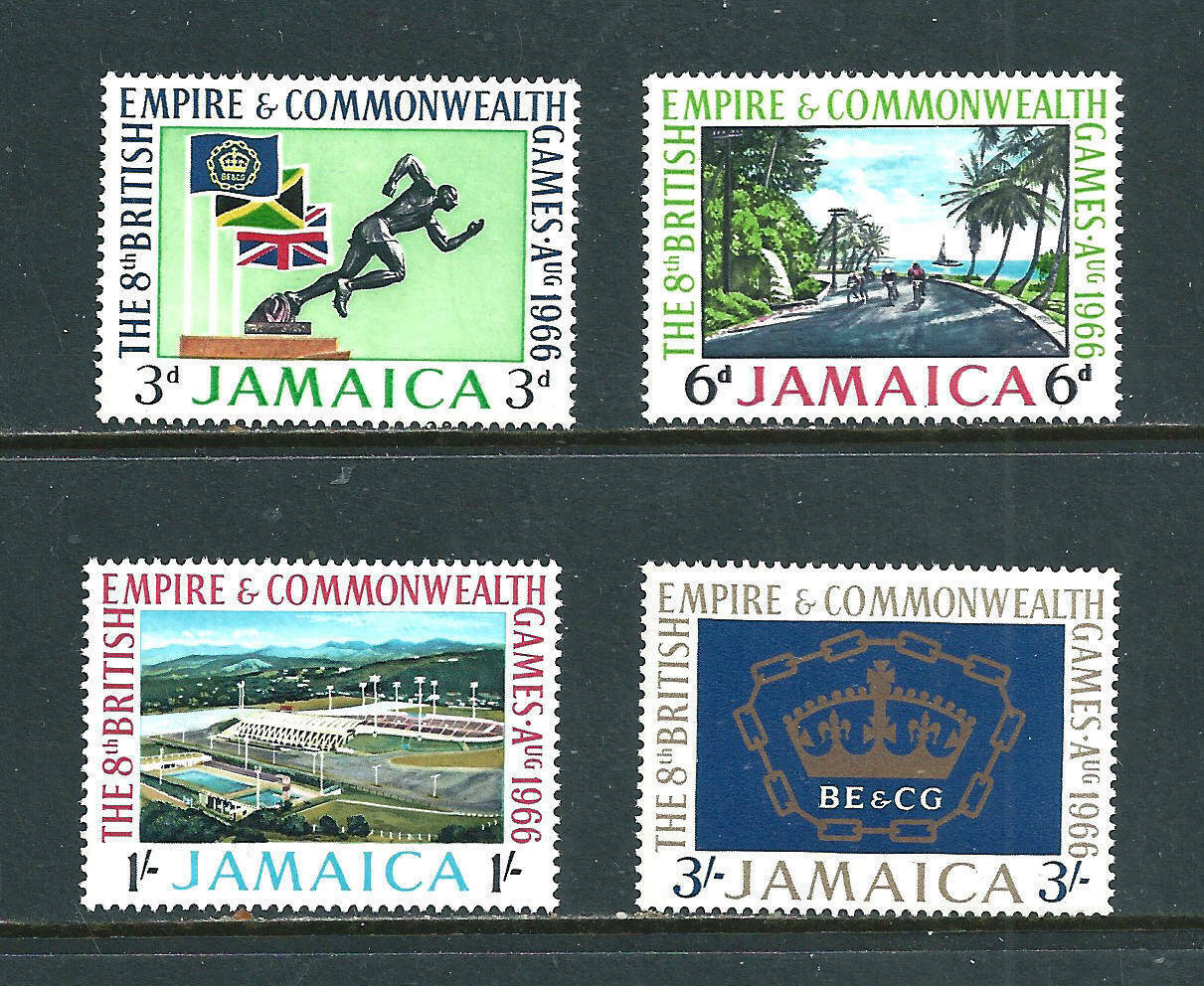 Jamaica - 1966 Commonwealth Games 4 stamp set & imperf sheet MNH - Fresh Stock Dated February 2026